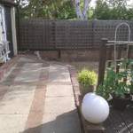 before 3  - old paving &amp; fence